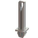 机架和机柜配件 Card Guide,Vert Mnt,Nat,20.5MM Hgt