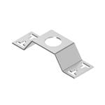 传感器硬件与配件 Bracket: Tank Level, Horizontal Mounting; Material: 12 Gauge Stainless Steel; T mounting slots for versatility/orientation; Clearance for M6 (1/4 in) hardware