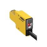 光电传感器 MINI-BEAM: Infrared 880 nm Glass Fiber Optic; Range: Depends on Fiber; Input: 10-30 V dc; Output: Bipolar: 1 NPN; 1 PNP; 150 mm (6 in) M12 Pigtail QD