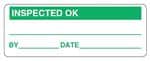 标签和工业警告标志 PAPER INSPECTED OK PRICE PER LABEL