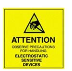 标签和工业警告标志 Caution Label, Reusable, 2In X 2In, MIL-STD-129N, 500/Roll