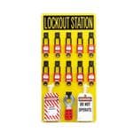 PPE安全设备/上锁挂牌 Lockout Station With Components, 10 Pers