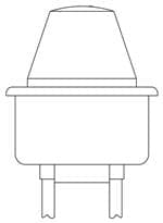 面板安装指示灯 RED DIFFUSED 7/8" MOUNTING HOLE