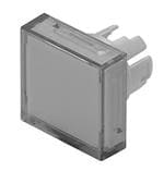 工业面板安装指示器/开关指示器 Lens light yellow opaque 18x18