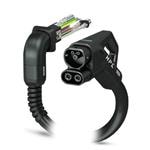 电动汽车充电电缆 DC charging cable  HPC-DC charging cable with cooled vehicle connector  cooled cable  Right-hand angled panel feed-through with fan  CCS type 2  Combined Charging System  IEC 62196-3-1   500 A / 1000 V (DC)  design line HPC  cable: 5 m  black  st