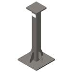 协作机器人配件 48" TALL CUSTOM PEDESTAL
