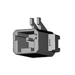 照明连接器 2P INVERTED SMT THRU BOARD