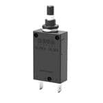 断路器 Single pole thermal circuit breaker with press-to-reset, tease-free, trip-free, snap action mechanism. Type 2-5700 can be supplied as a push-push switch/circuit breaker (R-type TO CBE to EN 60934 in press-to-reset configuration; S-typ