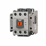 机电接触器 Three-pole IEC style 40Amps rated (AC3 at 440VAC) contactor with screw terminals, 24 VAC 50/60Hz coil and two normally open / normally closed auxiliary contacts.