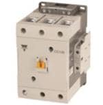 机电接触器 Three-pole IEC style 130Amps rated (AC3 at 440VAC) contactor with screw terminals, 110 VAC 50/60Hz coil and two normally open / normally closed auxiliary contacts.