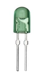 单色LED Green LED 527nm 5-mmOval, 5860-12000mcd