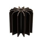 LED散热片和散热基板 STAR LED Heat Sink, 100mm dia., Black