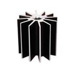 LED散热片和散热基板 STAR LED Heat Sink, 45mm dia., 18mm, Black/Silver Tip