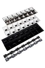 LED镜片和组件 Linear lens rectang 7 Pos mm (D)