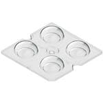 LED镜片和组件 P840_2X2 OPTIK breitstrahlend 50x 50x 8,