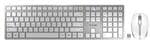 输入设备 DW 9100 USB keyboard + mouse combo, Silver/white, Bluetooth or 2.4Ghz wireless, AES-128 bit 128 encryption (Keyboard & Mouse), 104+6 keys, 6 button mouse w/adjustable DPI, Rechargeable Lithium batteries