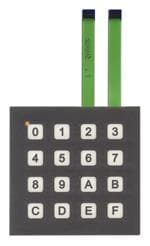 输入设备 16KEY NONILLUMINATED MEMBRANE SWTCH GRAY