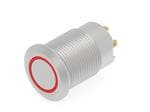 按钮开关 Stainless, Flush Button, Red+Green LED ring, Solder terminal, LED 24VDC