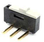 滑动开关 SLIDE,300mA / 500mA,24VDC / 12VDC,SPDT,On-On,Through Hole, Right Angle