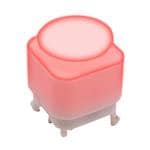 按钮开关 PUSHBUTTON, 30mA, SPDT, PC Pin, LED, Red