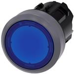 开关致动器 ILLUM PUSHBUTTON, BLOCKED, BLU, FLUSH