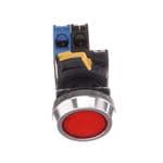 按钮开关 PB, Red LED, SPST-NO