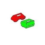 开关翘板/开关帽 2pc Rocker SW 2LED NO LEGEND RED/GRN