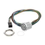 按钮开关 AVC16L Flat AIO Red RL 500mm/2x3