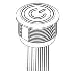 按钮开关 AVC22M Flat AIO RGB RL 500mm/1x6