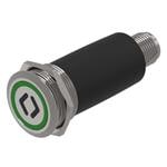 按钮开关 Illuminated pushbutton.maintained.22mm.stainless steel SUS 316L.flush/flat.ring illumination Tritan.green 24VDC.Ag.M12 Connector