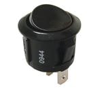 翘板开关 Rocker, SPST, Off-On, Panel Mount, Snap-In, White