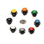 按钮开关 5A Blk Raised Dome N.O. QC